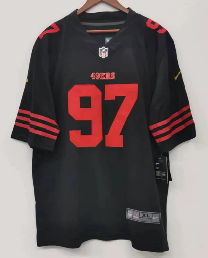 Nick Bosa San Francisco 49ers Jersey black product image 2, provided for visual reference and product detail review