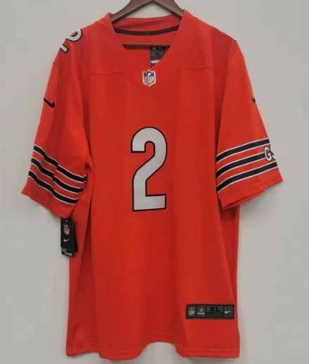 D.J. Moore Chicago Bears Jersey orange product image 2, provided for visual reference and product detail review
