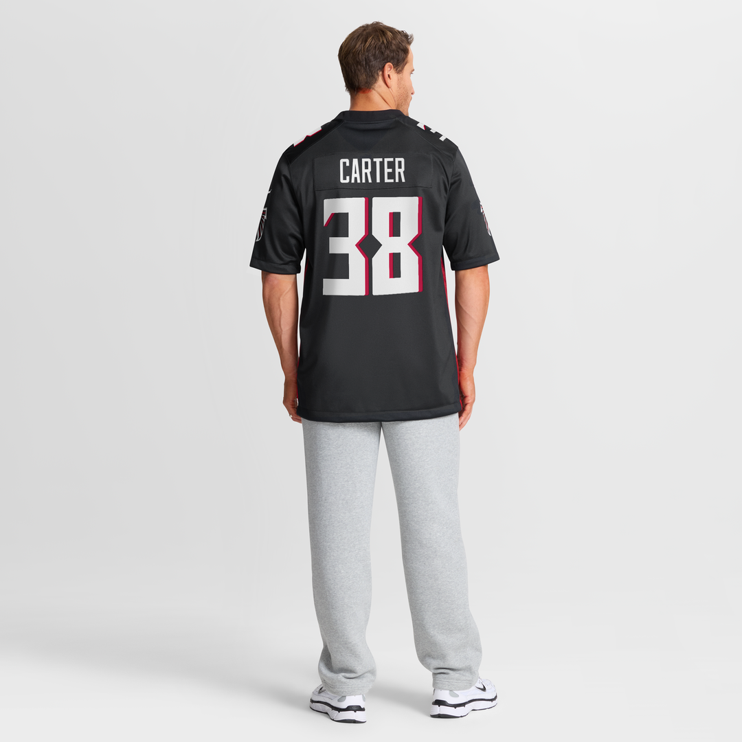 Men's Atlanta Falcons Nathan Carter Nike Black Team Game product image 8
