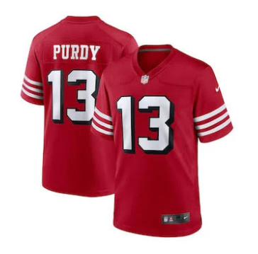 Brock Purdy San Francisco 49ers Jersey red NIKE product image 1, provided for visual reference and product detail review