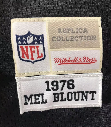 Mel Blount Pittsburgh Steelers Jersey black Mitchell & Ness product image 2, provided for visual reference and product