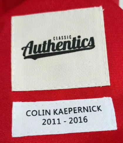 Colin Kaepernick San Francisco 49ers Jersey Classic Authentics product image 3, provided for visual reference and product
