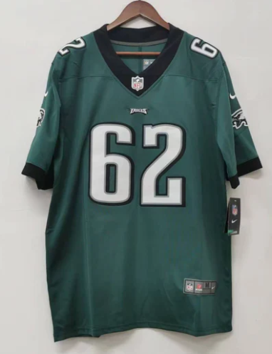 Jason Kelce Philadelphia Eagles Jersey Nike product image 2, provided for visual reference and product detail review