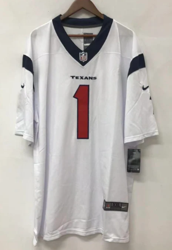 Stefon Diggs Houston Texans official NFL Nike jersey white product image 2, provided for visual reference and product detail