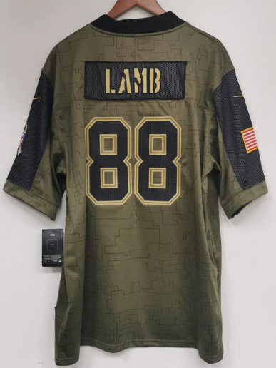 CeeDee Lamb Dallas Cowboys military salute to service Jersey product image 2, provided for visual reference and product