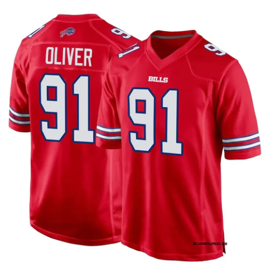 Ed Oliver Buffalo Bills NFL official Nike Jersey red product image 1, provided for visual reference and product detail review