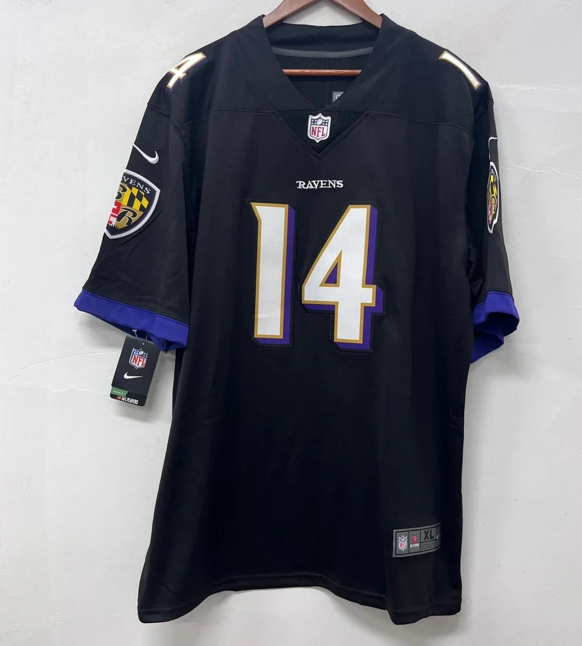 Kyle Hamilton Baltimore Ravens Official NFL Jersey Nike black product image 2, provided for visual reference and product