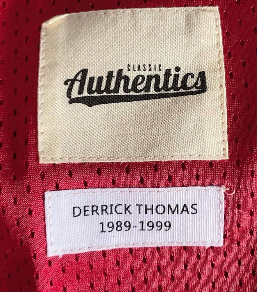 Derrick Thomas Kansas City Chiefs Classic Authentics Jersey product image 3, provided for visual reference and product