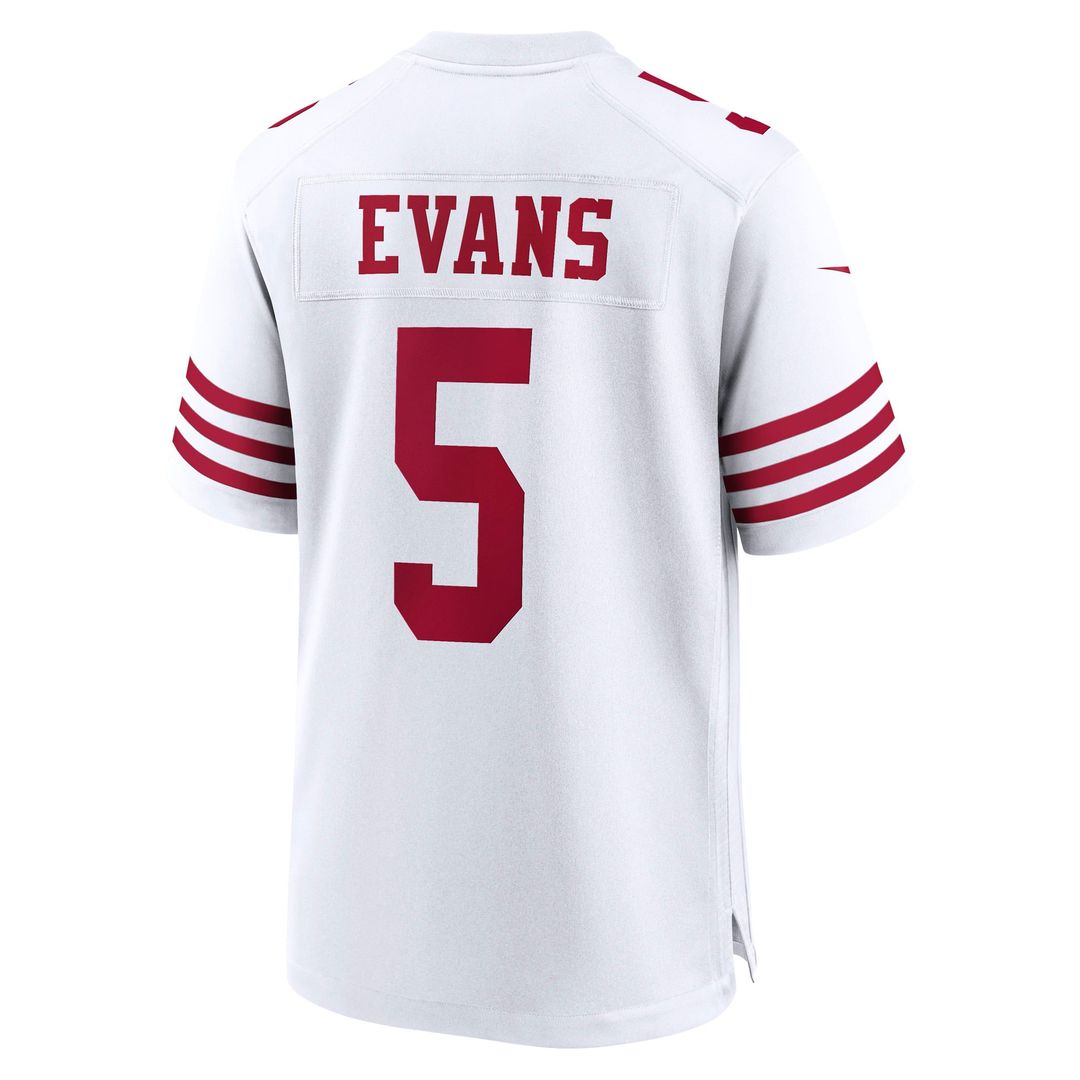 Men's San Francisco 49ers Mike Evans Nike White Game Jersey product image 3