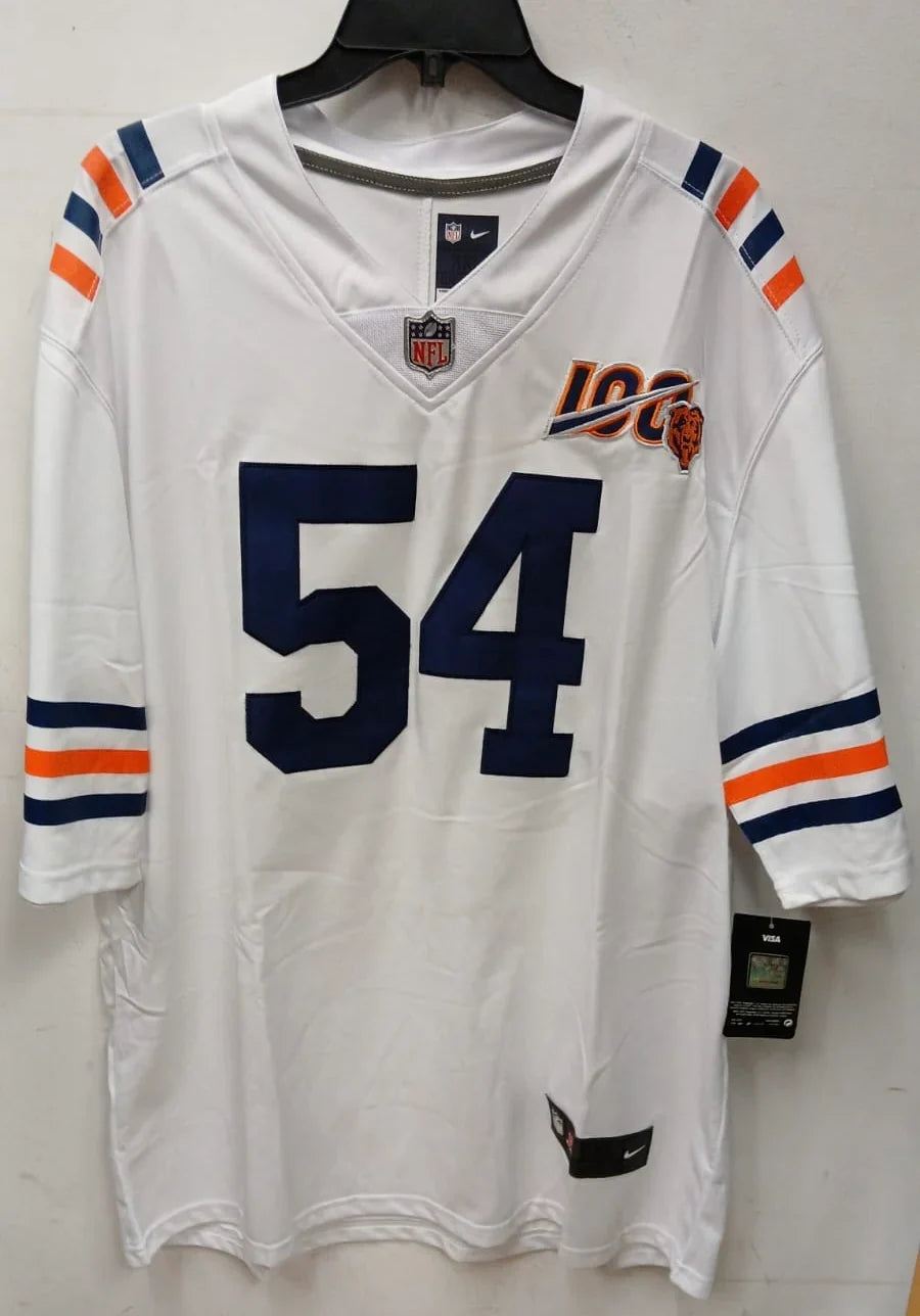 Brian Urlacher Chicago Bears Jersey white product image 3, provided for visual reference and product detail review