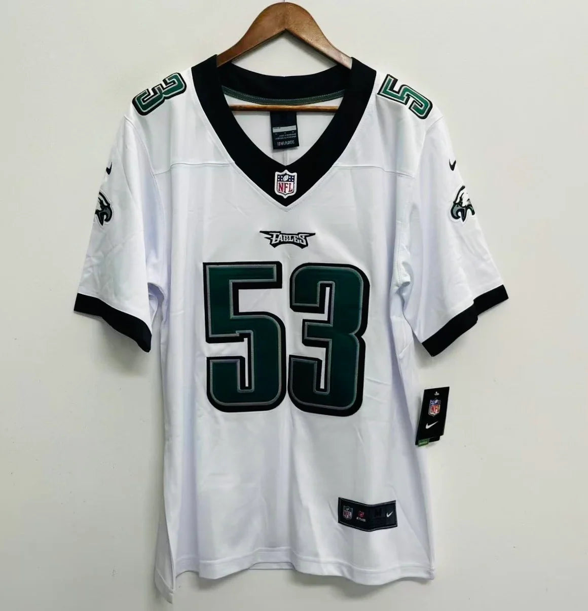 Zack Baun YOUTH KIDS Philadelphia Eagles Jersey Nike white product image 2, provided for visual reference and product detail