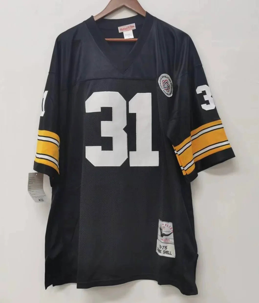 Donnie Shell Pittsburgh Steelers NFL Mitchell & Ness Jersey black product image 3, provided for visual reference and product