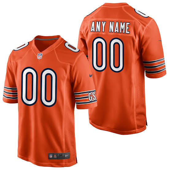 Chicago Bears Any Name & Number customized YOUTH KIDS Official NFL Alternate Jersey orange product image 1, provided for