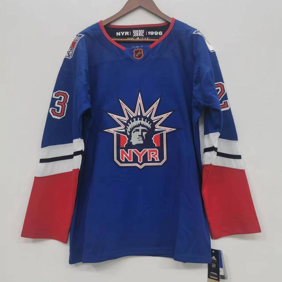 Adam Fox New York Rangers Jersey Statue of Liberty product image 3, provided for visual reference and product detail review