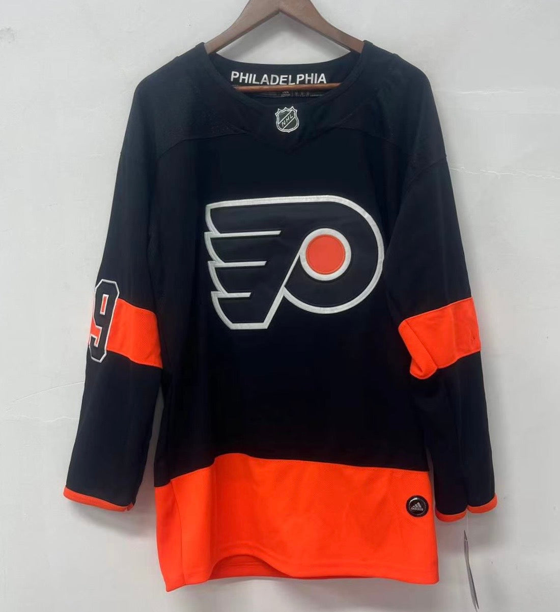 Matvei Michkov Philadelphia Flyers Official NHL Adidas Jersey black product image 2, provided for visual reference and