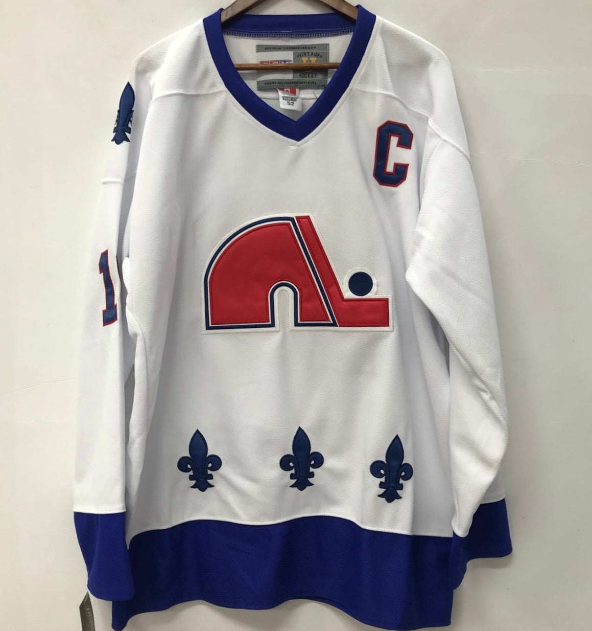 Joe Sakic Quebec Nordiques Official NHL CCM jersey product image 2, provided for visual reference and product detail review