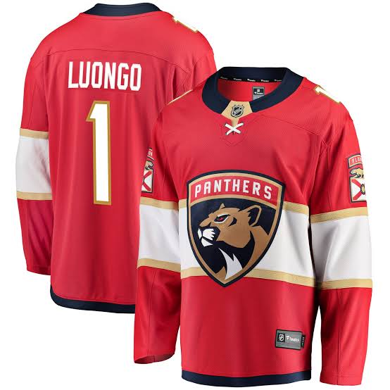 Roberto Luongo Florida Panthers Official NHL Fanatics Jersey product image 1, provided for visual reference and product