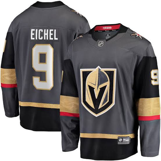 Jack Eichel Las Vegas Golden Knights Official NHL Jersey product image 1, provided for visual reference and product detail