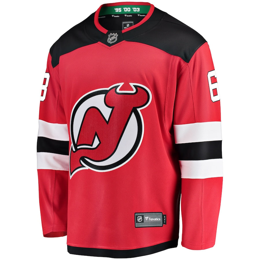 Jesper Bratt New Jersey Devils Official NHL Adidas Jersey product image 3, provided for visual reference and product detail
