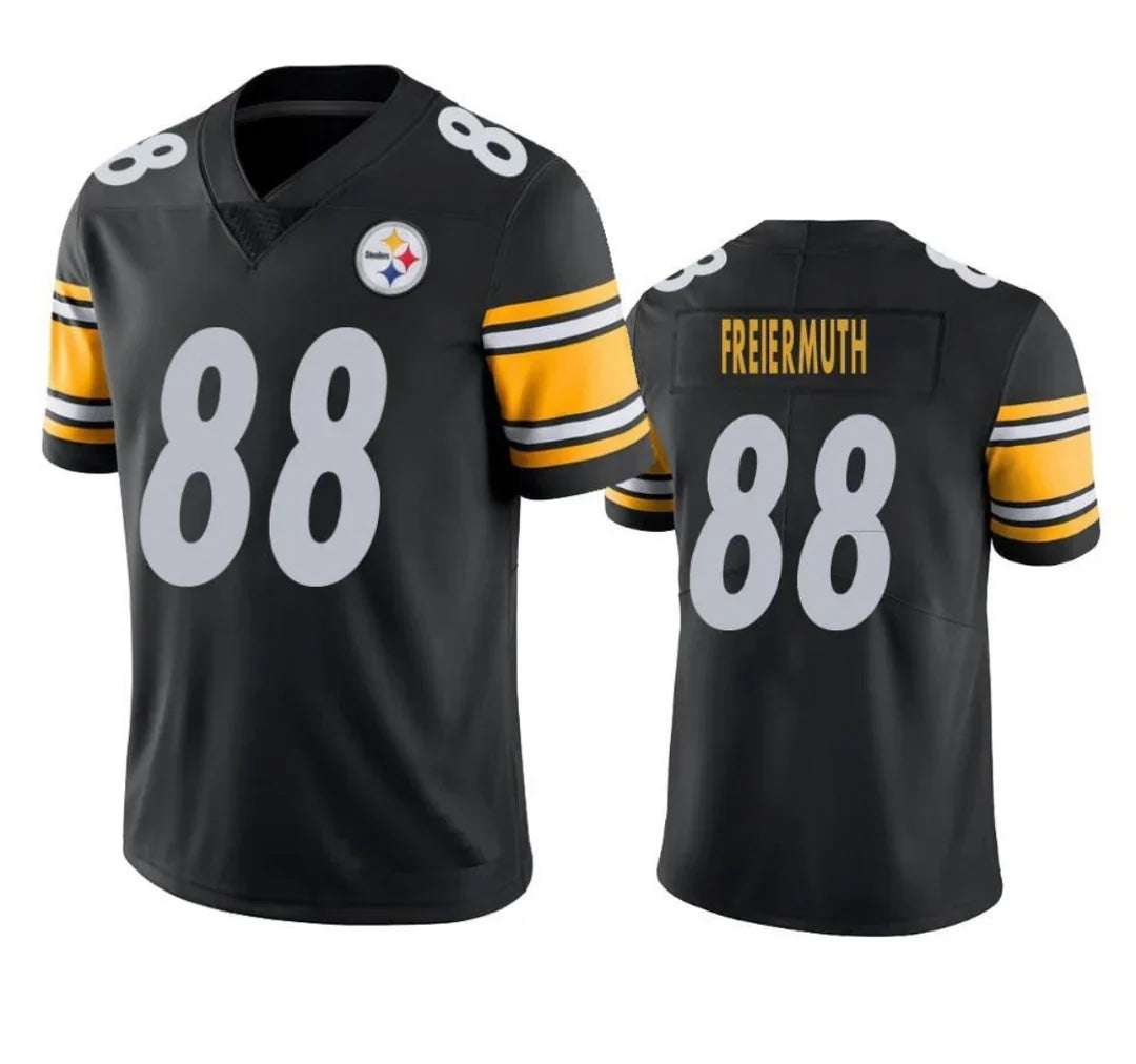 Pat Freiermuth Youth Pittsburgh Steelers Official NFL Nike Jersey black product image 1, provided for visual reference and