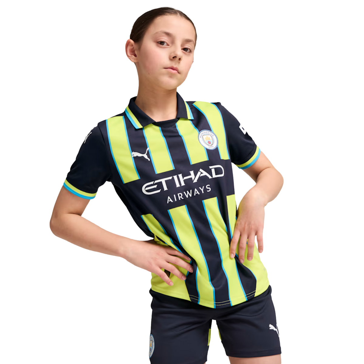 Puma Manchester City 24/25 Youth Away Jersey product image 3, provided for visual reference and product detail review