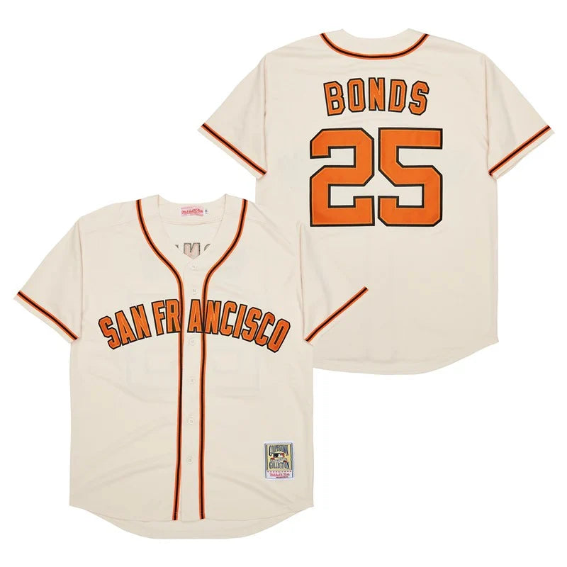 Barry Bonds San Francisco Giants Jersey Mitchell & Ness product image 1, provided for visual reference and product detail