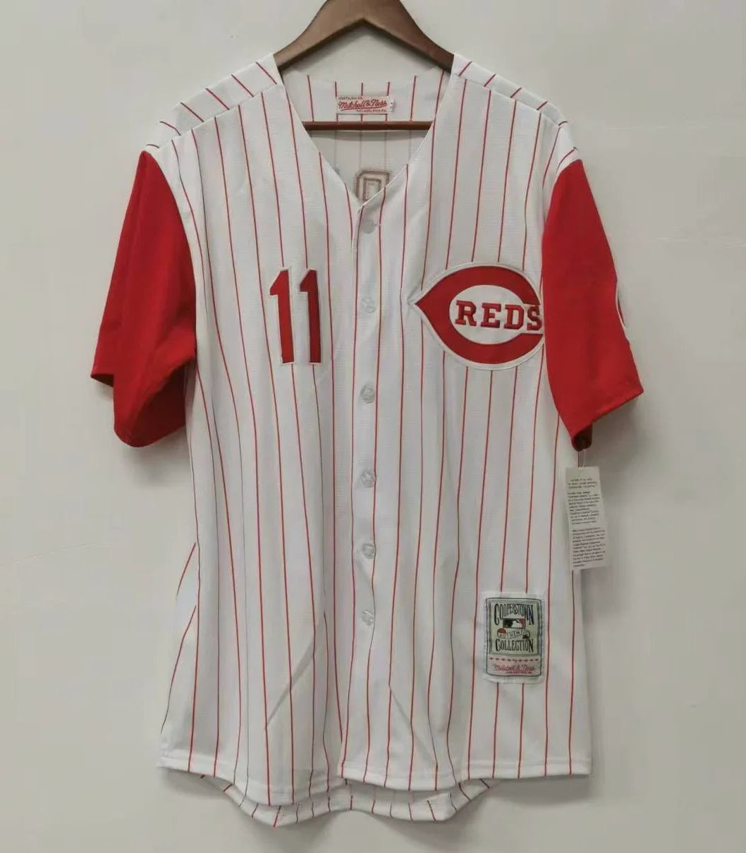 Barry Larkin Cincinnati Reds Jersey Mitchell & Ness product image 3, provided for visual reference and product detail review