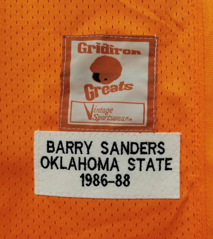 Barry Sanders Oklahoma State Jersey orange product image 3, provided for visual reference and product detail review