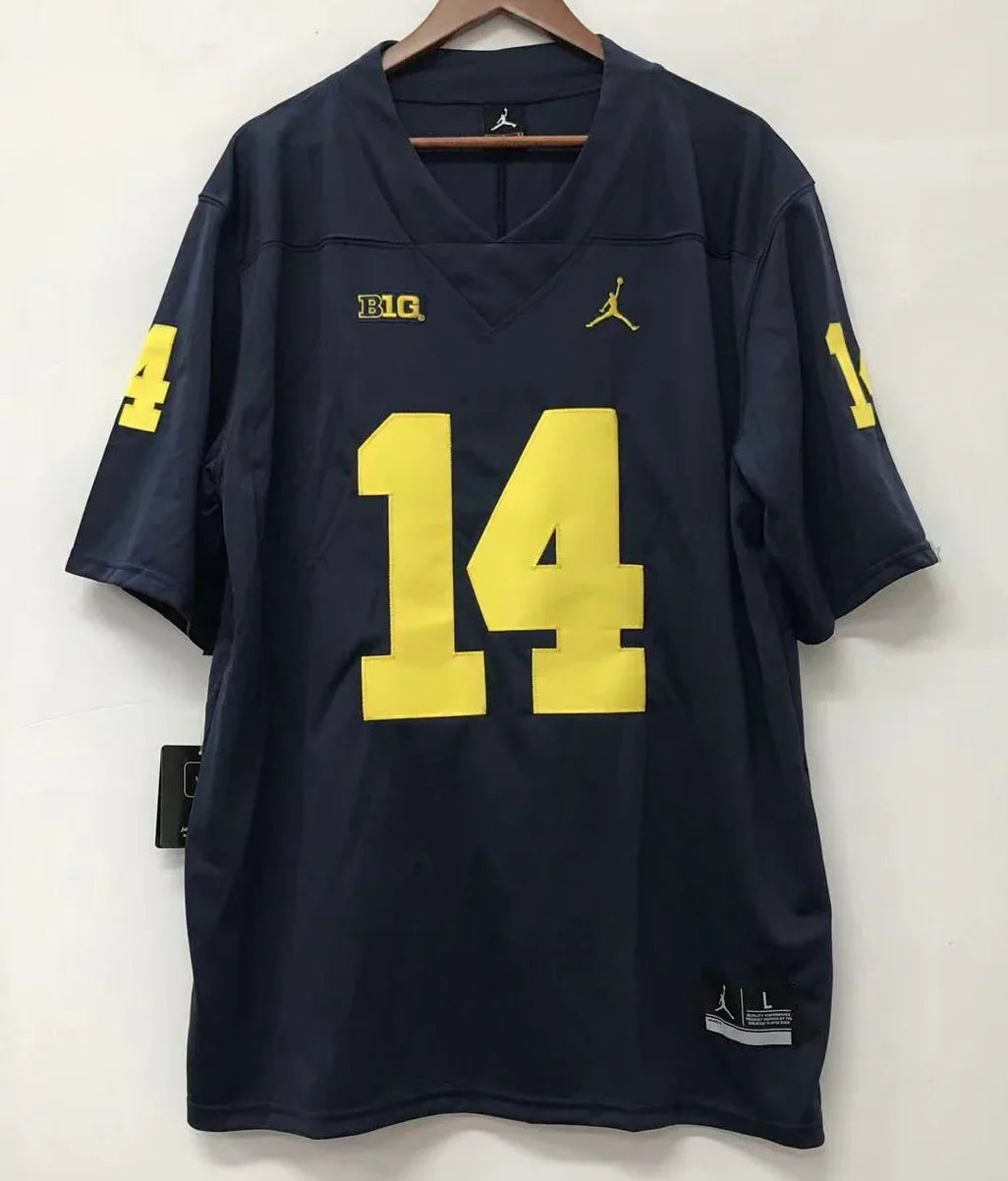 Brian Griese Michigan Wolverines Jersey blue product image 2, provided for visual reference and product detail review