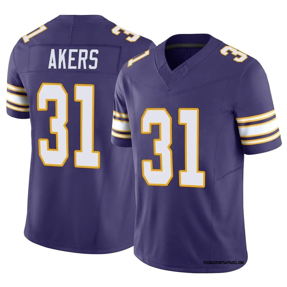Cam Akers Minnesota Vikings Official NFL Jersey Nike product image 1, provided for visual reference and product detail review