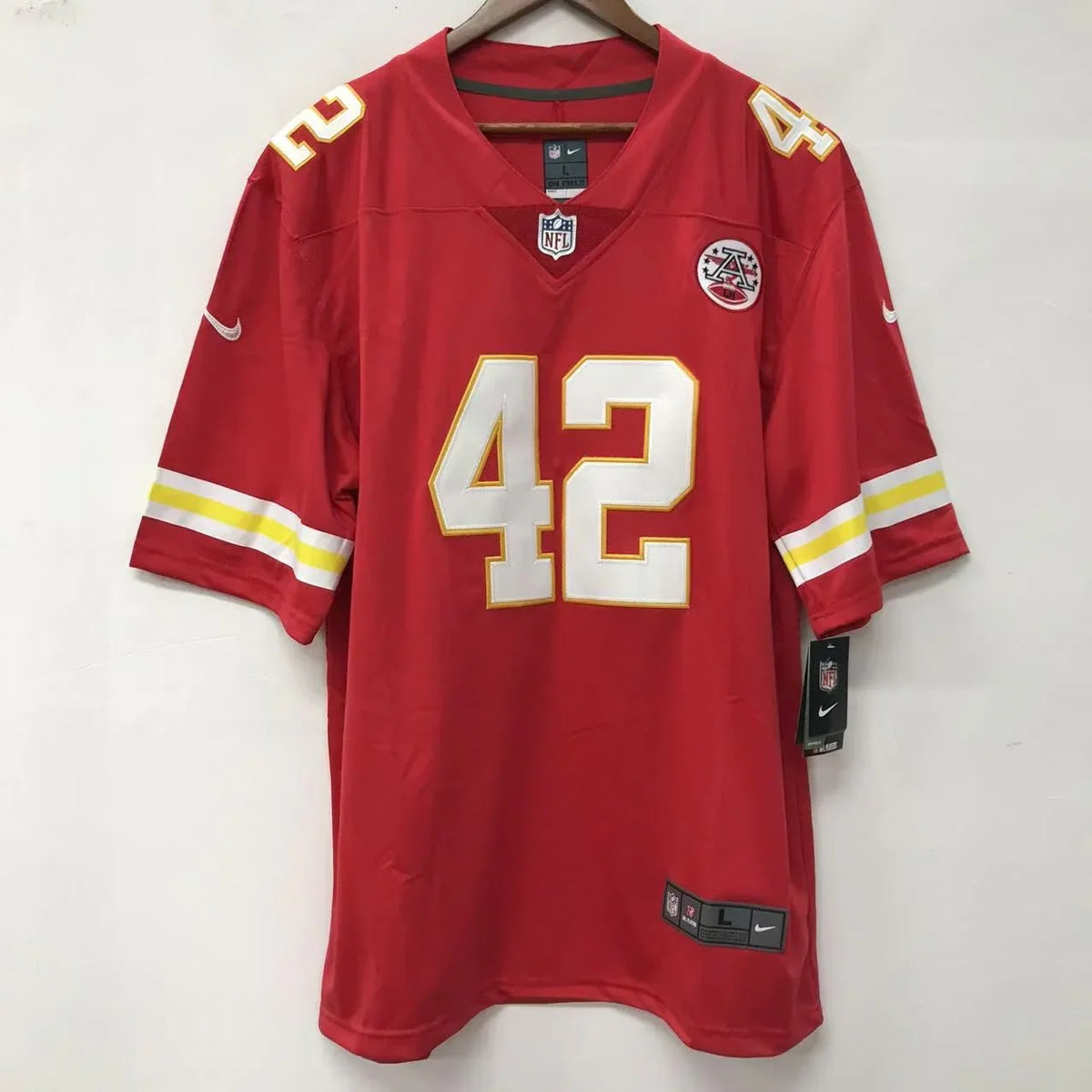Carson Steele Kansas City Chiefs official NFL Nike Jersey Red product image 2, provided for visual reference and product