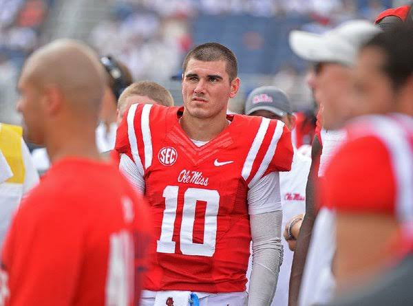 Chad Kelly Ole Miss Rebels Jersey red NIKE product image 2, provided for visual reference and product detail review
