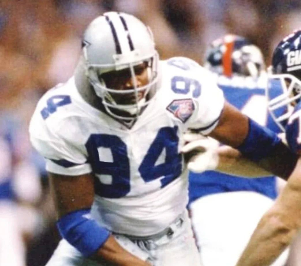 Charles Haley Dallas Cowboys NFL Jersey Mitchell & Ness white product image 4, provided for visual reference and product
