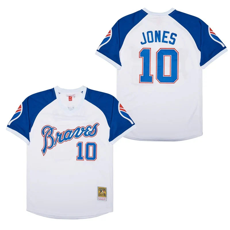 Chipper Jones Atlanta Braves Jersey Mitchell & Ness pullover product image 1, provided for visual reference and product