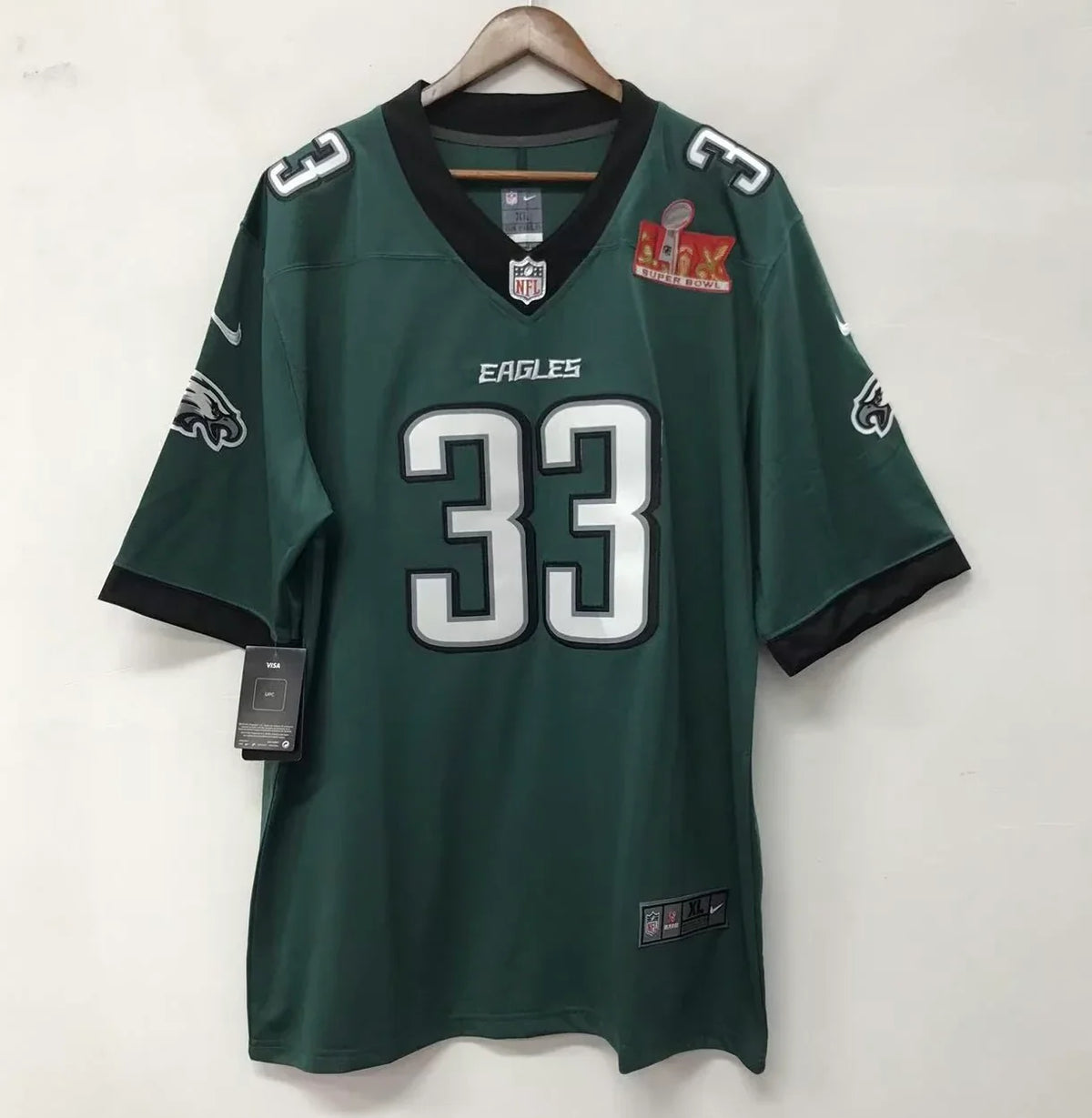 Cooper DeJean Philadelphia Eagles Super Bowl Jersey NIKE product image 2, provided for visual reference and product detail