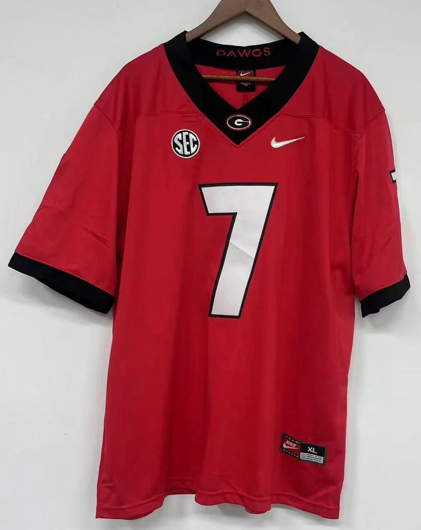 D'Andre Swift Georgia Bulldogs Jersey red product image 3, provided for visual reference and product detail review