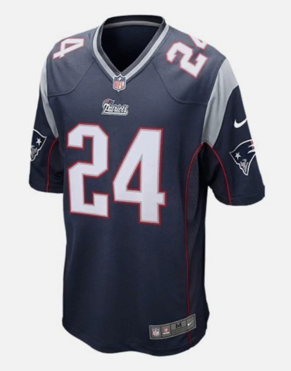 Darrelle Revis New England Patriots Official NFL Nike Jersey product image 2, provided for visual reference and product