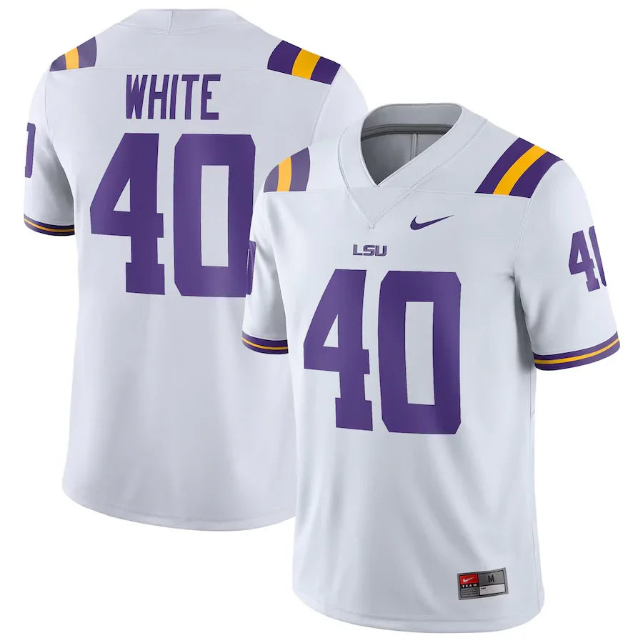 Devin White LSU Tigers Jersey Nike product image 1, provided for visual reference and product detail review