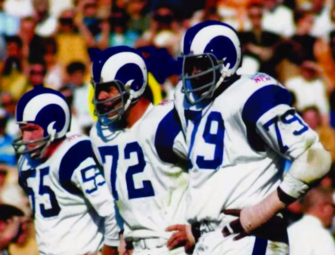 Diron Talbert 1969 Los Angeles Rams NFL Mitchell & Ness Jersey product image 5, provided for visual reference and product