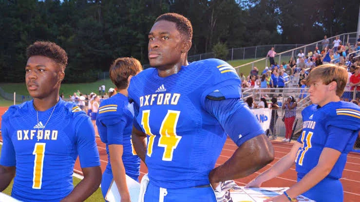 DK Metcalf High School Jersey Oxford High School Mississippi product image 2, provided for visual reference and product