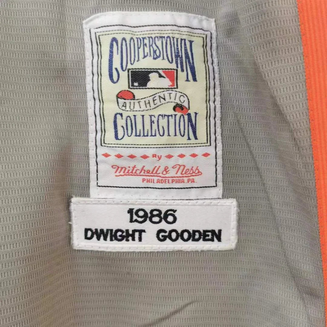 Dwight Doc Gooden New York Mets Jersey Mitchell & Ness gray product image 4, provided for visual reference and product