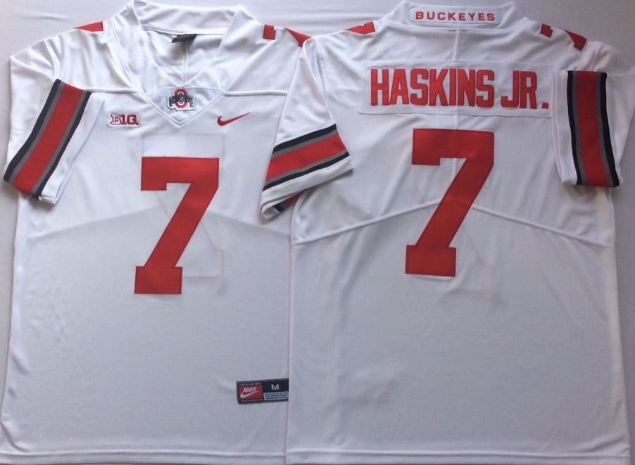 Dwayne Haskins Jersey Ohio State Buckeyes Jersey white product image 1, provided for visual reference and product detail