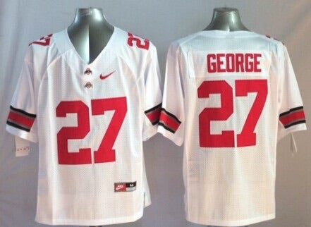 Eddie George Ohio State Buckeyes Jersey White Nike product image 1, provided for visual reference and product detail review