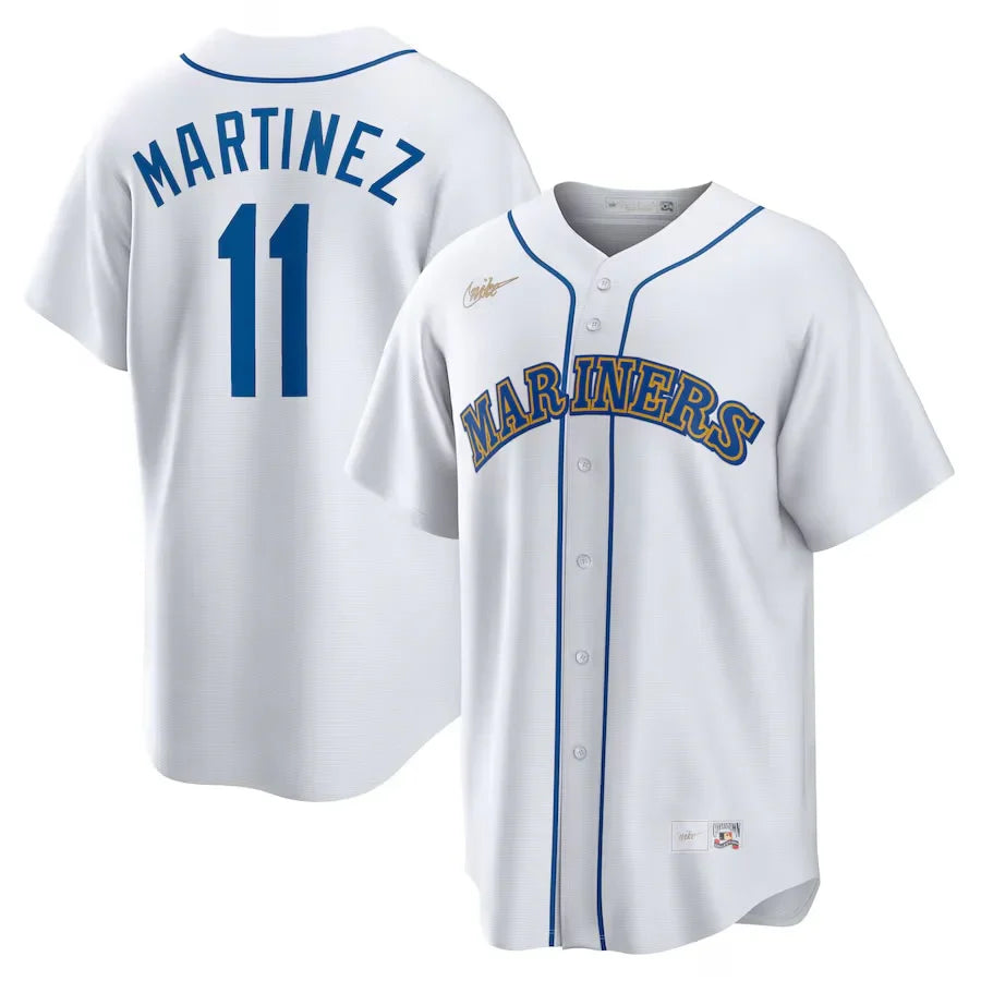 Edgar Martinez Seattle Mariners Official MLB Nike Jersey White product image 1, provided for visual reference and product