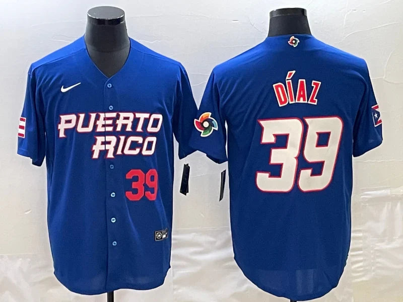 Edwin Diaz Puerto Rico jersey Nike product image 1, provided for visual reference and product detail review