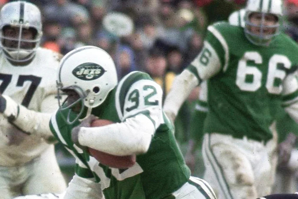 Emerson Boozer New York Jets Official NFL Mitchell & Ness Jersey White product image 4, provided for visual reference and