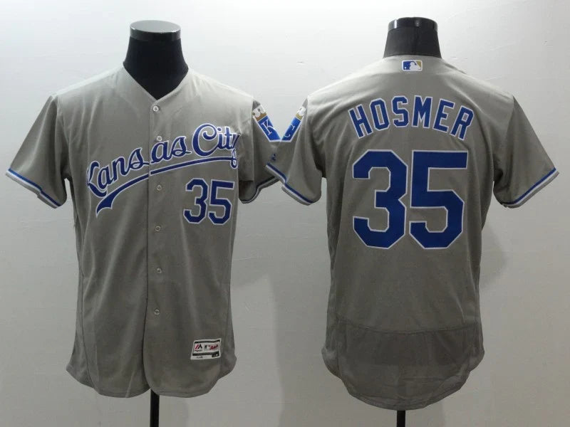 Eric Hosmer Kansas City Royals Jersey Majestic gray product image 1, provided for visual reference and product detail review