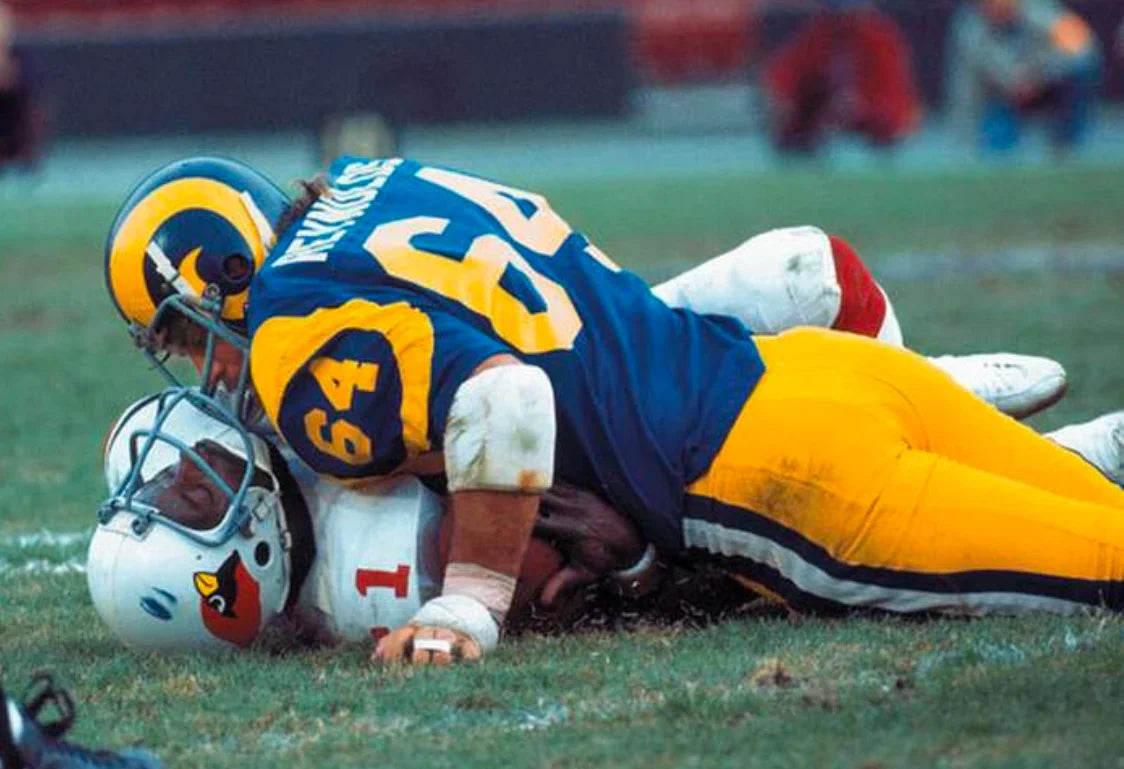 Jack “Hacksaw” Reynolds Los Angeles Rams NFL Mitchell & Ness Jersey product image 4, provided for visual reference and