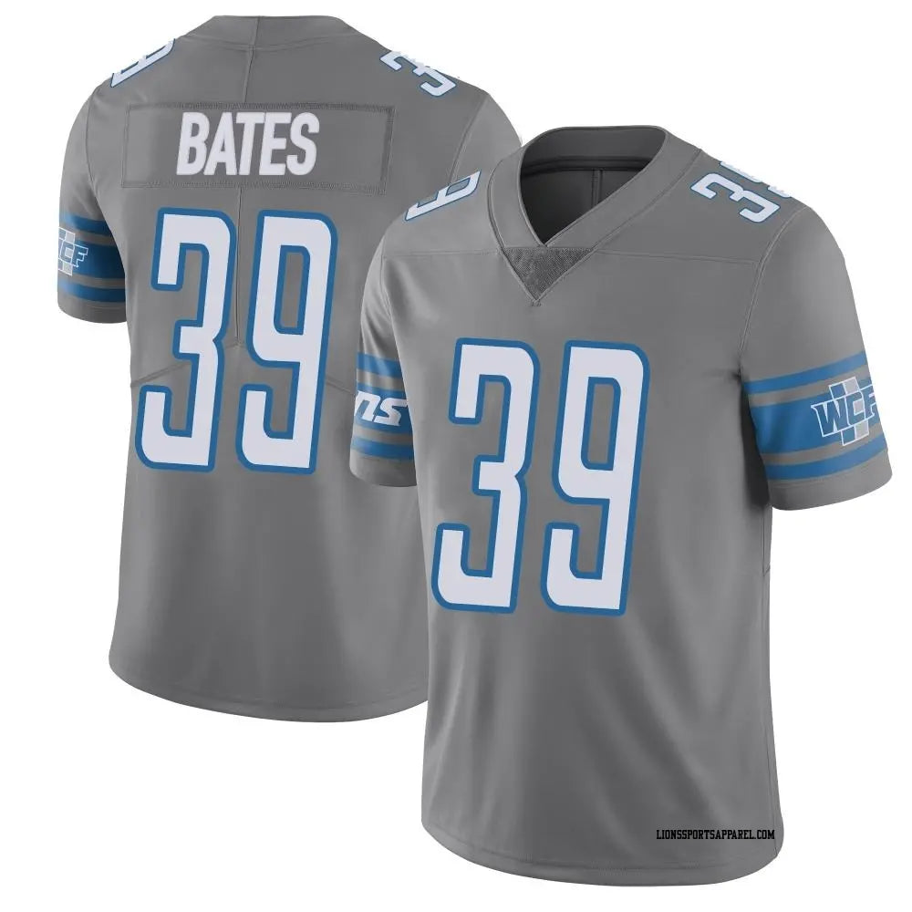 Jake Bates Detroit Lions Official NFL Nike Jersey gray product image 1, provided for visual reference and product detail