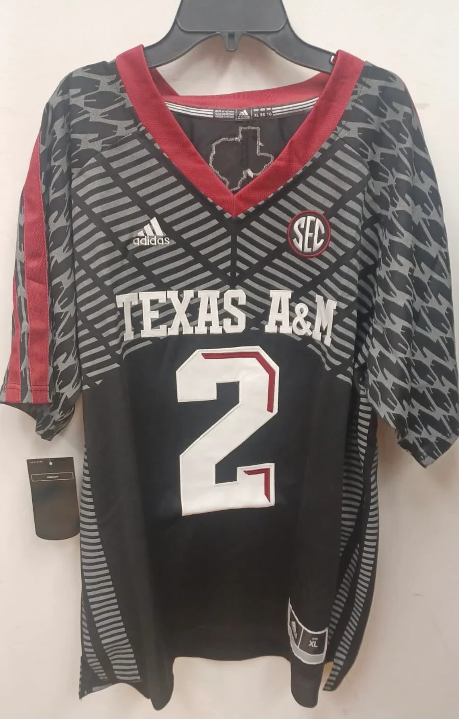 Johnny Manziel Texas A&M Jersey black product image 2, provided for visual reference and product detail review